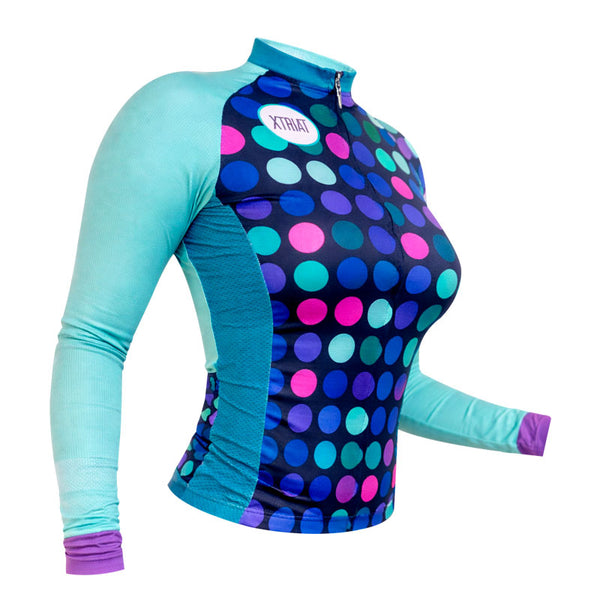 Camiseta Ciclismo Dama Colores M/Larga Colores Xtriat - vista secundaria