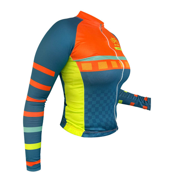 Camiseta Ciclismo Dama Colores M/Larga Colores Xtriat