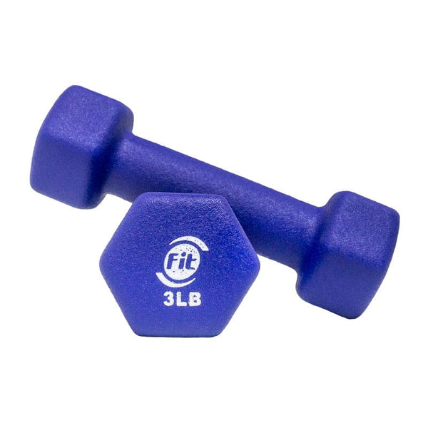 Set Mancuerna Ha Neopreno Hexagonal 2Pcs 3Lb