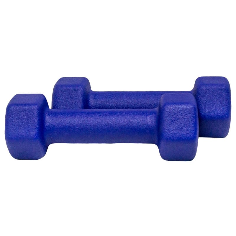 Set Mancuerna Ha Neopreno Hexagonal 2Pcs 3Lb