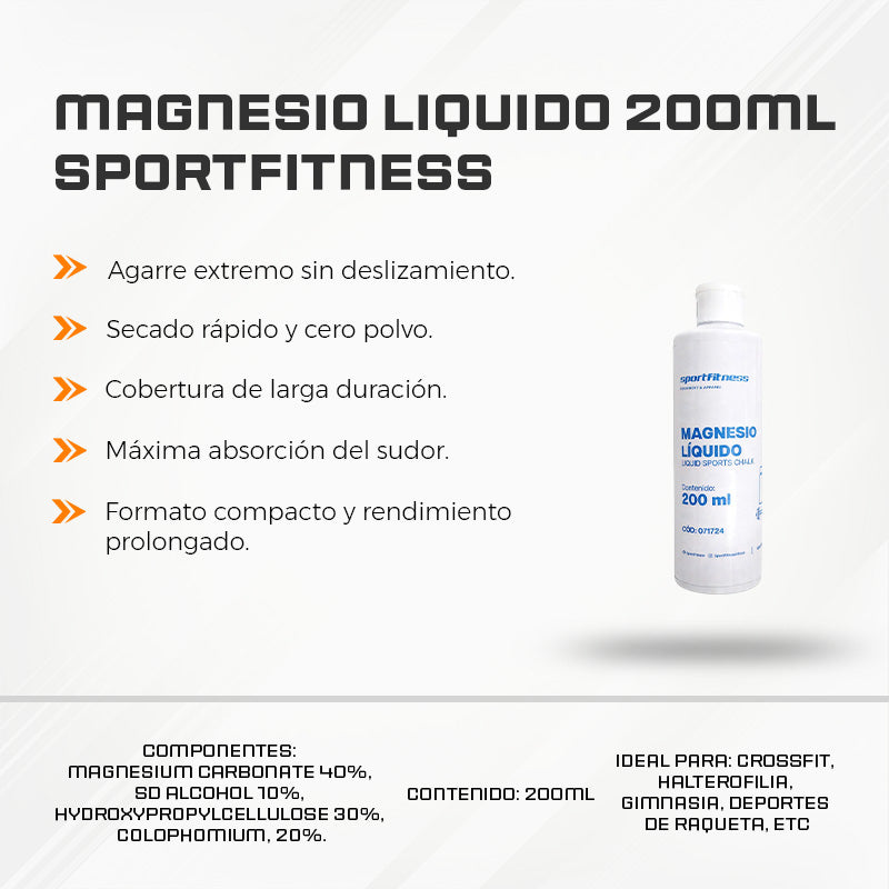 Magnesio Liquido 200ML Sportfitness 071724