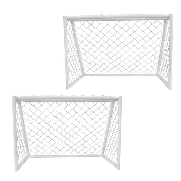 Arco Fútbol Metálico Malla Metálica Par - vista secundaria