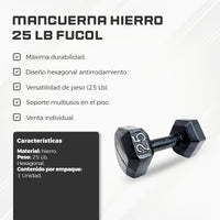 Mancuerna Hierro 25 LB Fucol
