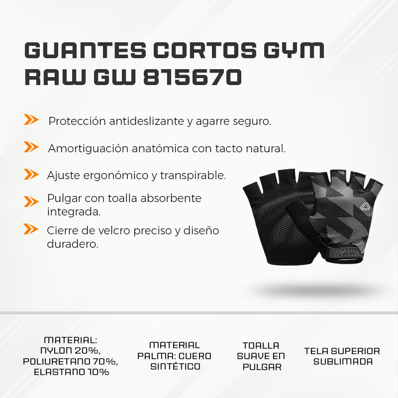 Guante Corto GYM Raw GW 815670