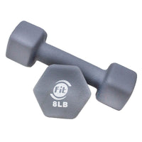 Mancuerna Ha Neopreno Hexagonal 8Lb