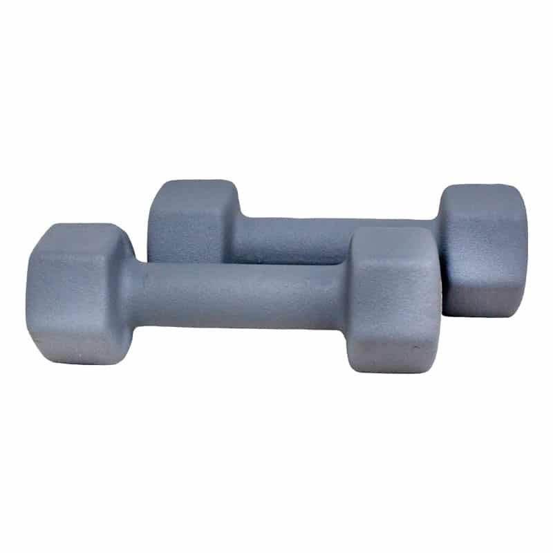 Set Mancuerna Ha Neopreno Hexagonal 2Pcs 8Lb