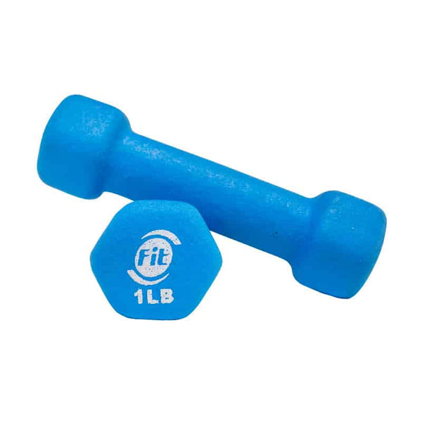 Set Mancuerna Ha Neopreno Hexagonal 2Pcs 1Lb