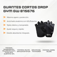 Guantes Cortos Drop GYM GW 815676