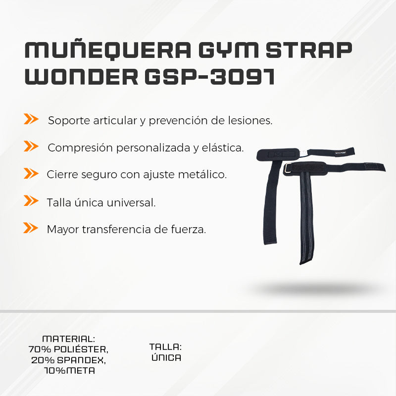 Muñequera GYM Strap Wonder GSP-3091