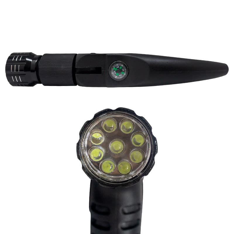 Bastón Caminata Con linterna JMJ 9LED-4