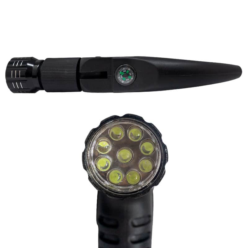 Bastón Caminata Con linterna JMJ 9LED-4