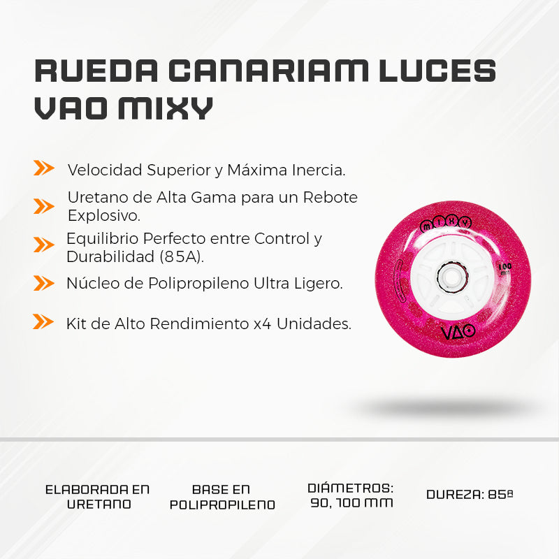 Rueda Canariam Luces Vao Mixy