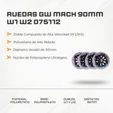 Ruedas GW Mach 90mm W1 W2 075112