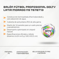 Balón Fútbol Profesional Golty Latir Femenino No.5 T678713