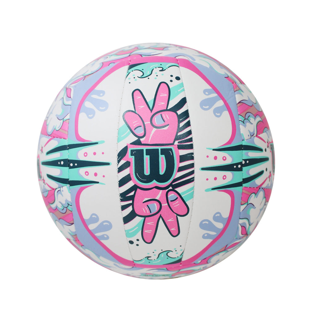 Ballon Wilson Graffiti Peace – Beach Volley Taille Officielle En Similicuir