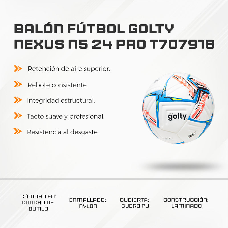 Balón Fútbol Golty NEXUS N5 24 PRO T707918