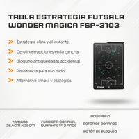 Tabla Estrategia Futsala Wonder MAGICA FSP-3103