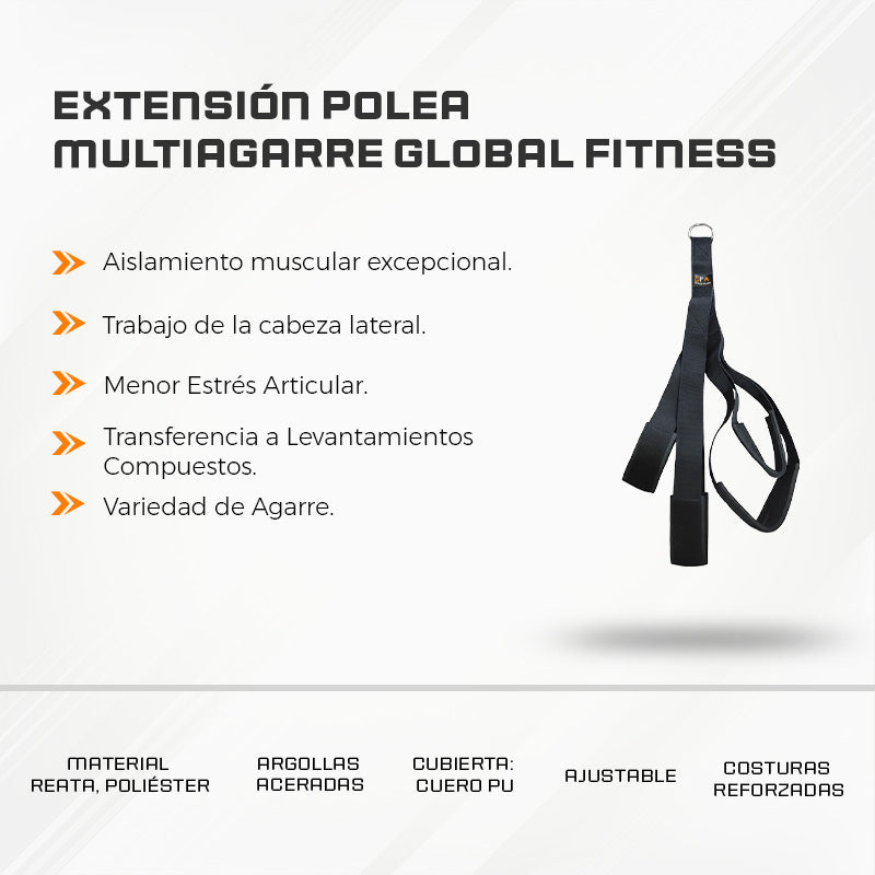 Extensión Polea Multiagarre Global Fitness