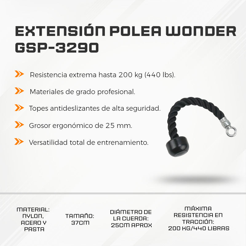 Extensión Polea Wonder GSP-3290