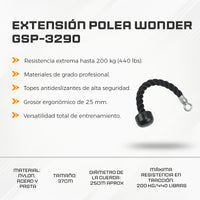 Extensión Polea Wonder GSP-3290