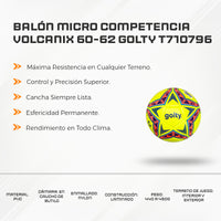 Balón Micro Competencia Volcanix 60-62 Golty T710796