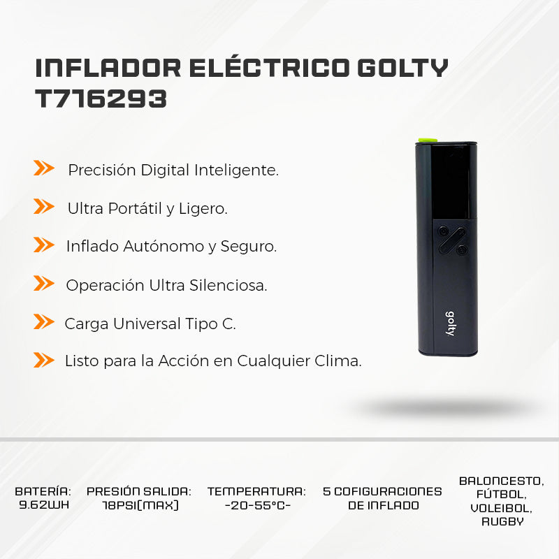 Inflador Eléctrico Golty T716293