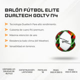 Balón Fútbol Elite Dualtech Golty N4