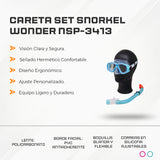 Careta Set Snorkel Wonder NSP-3413