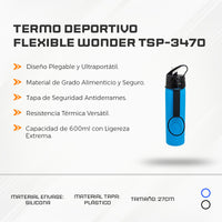 Termo Deportivo Flexible Wonder TSP-3470