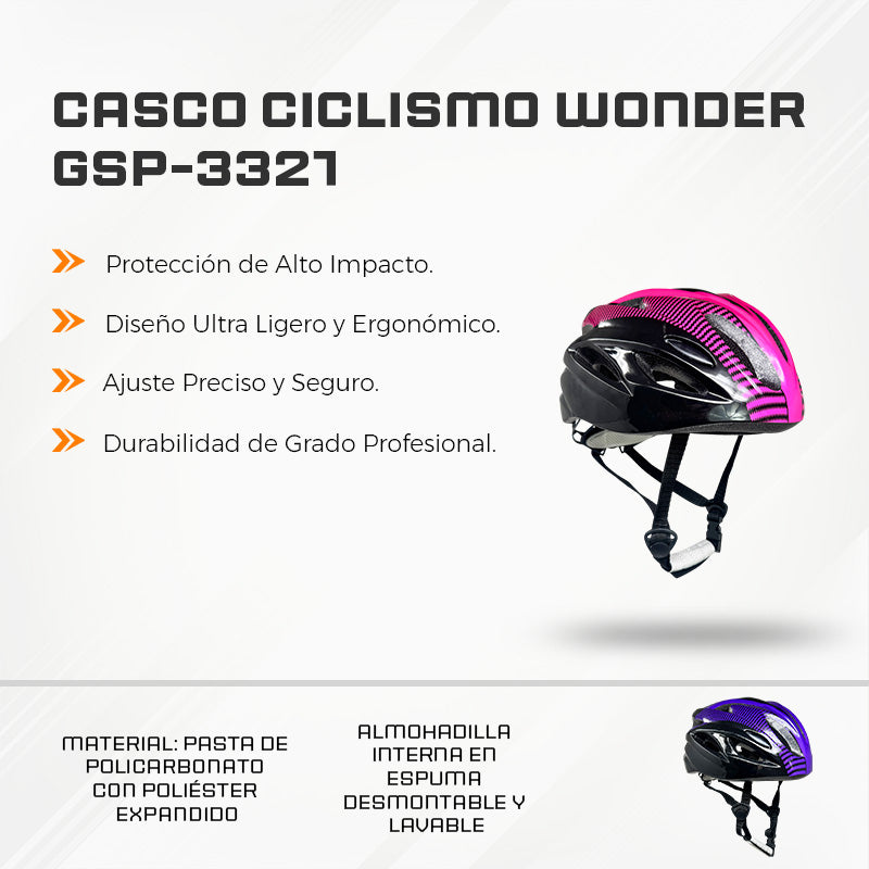 Casco Ciclismo Wonder GSP-3321