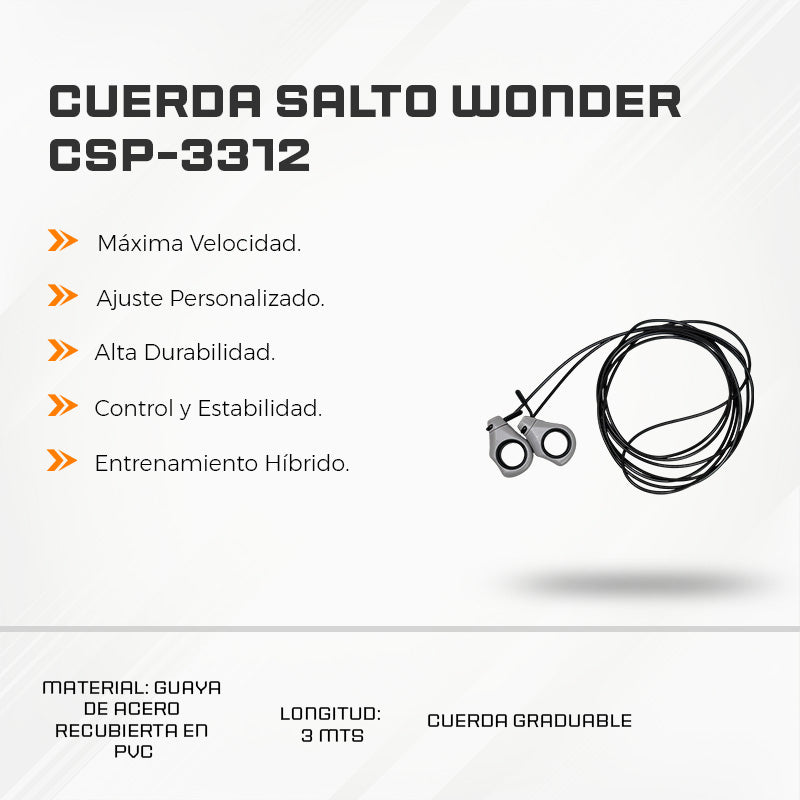 Cuerda Salto Wonder CSP-3312