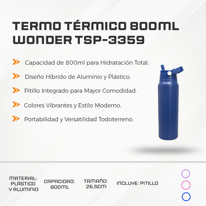 Termo Térmico 800ML Wonder TSP-3359