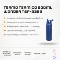 Termo Térmico 800ML Wonder TSP-3359