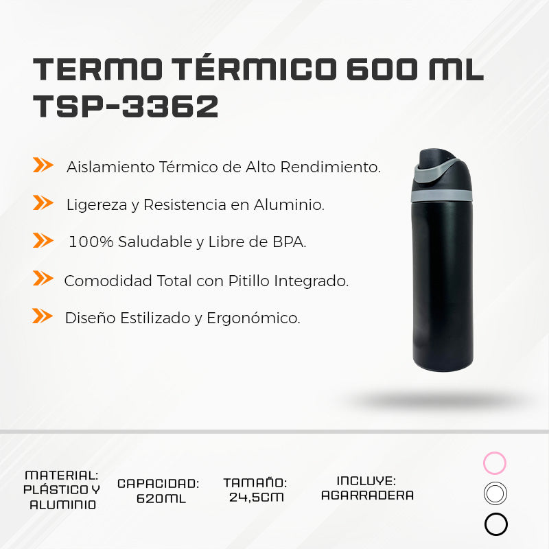 Termo Térmico 600 ML TSP-3362