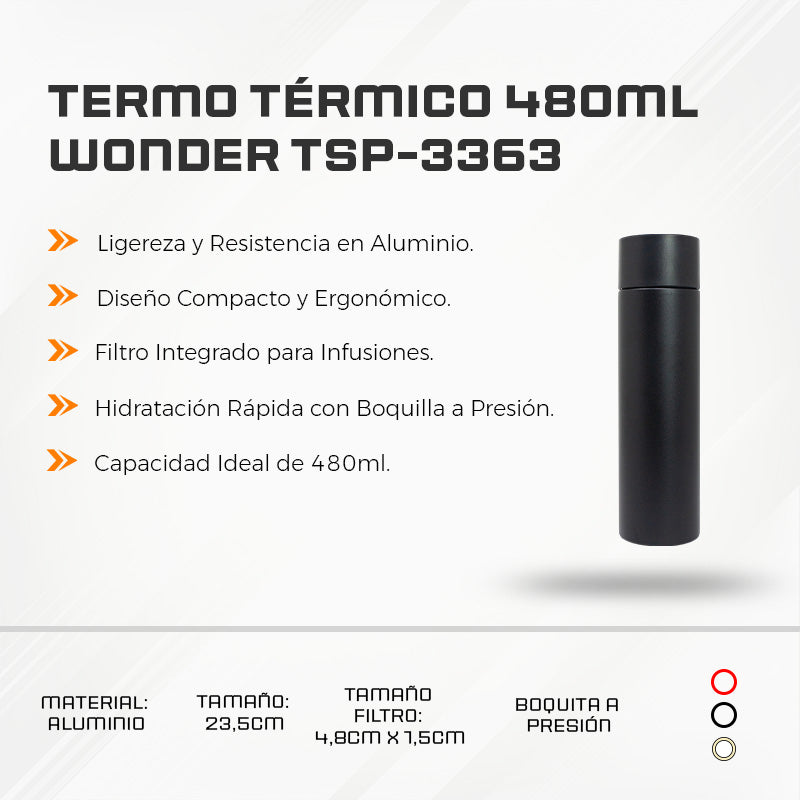 Termo Térmico 480ML Wonder TSP-3363