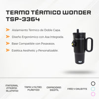 Termo Térmico Wonder 550ML TSP-3364