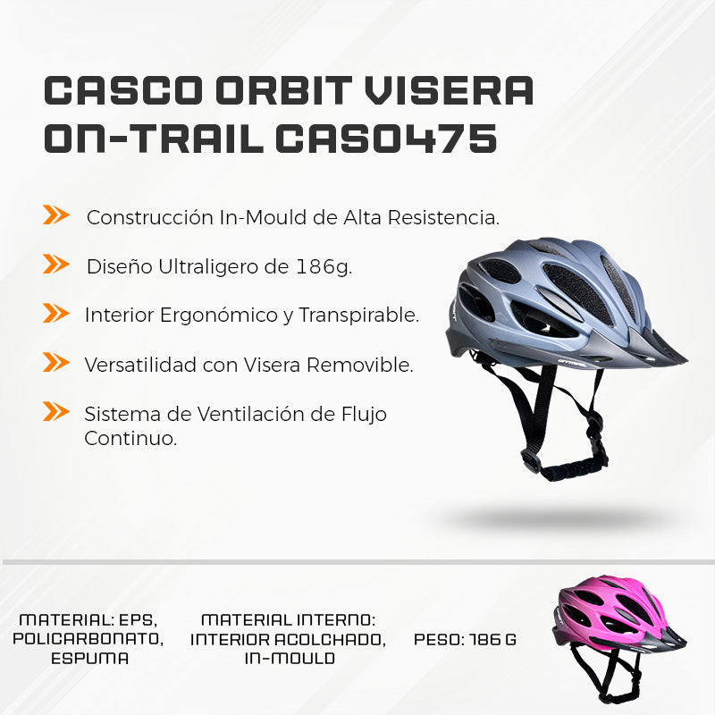 Casco Orbit Visera On-Trail CAS0475
