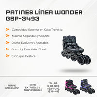 Patines Línea Wonder GSP-3493