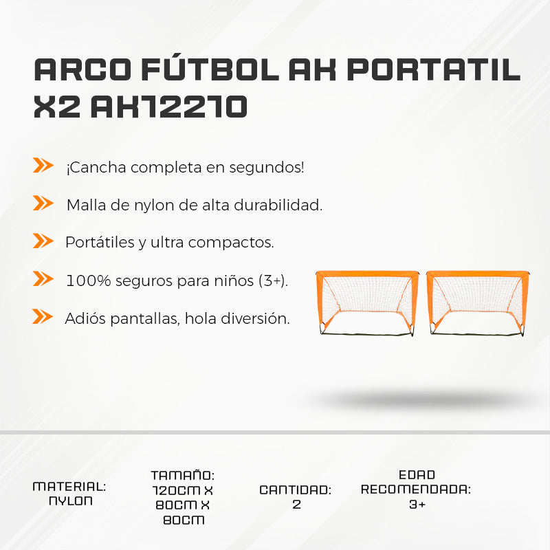 Arco Fútbol AK PORTATIL X2 AK12210