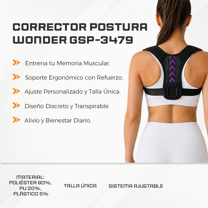 Corrector Postura Wonder GSP-3479