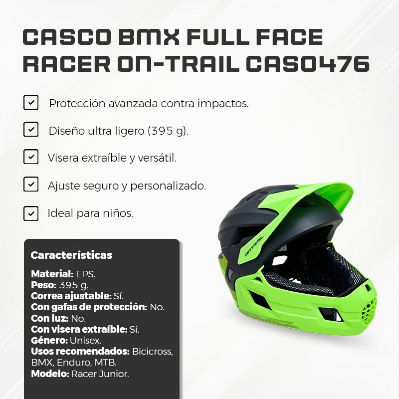 Casco BMX Full Face Racer On-Trail CAS0476