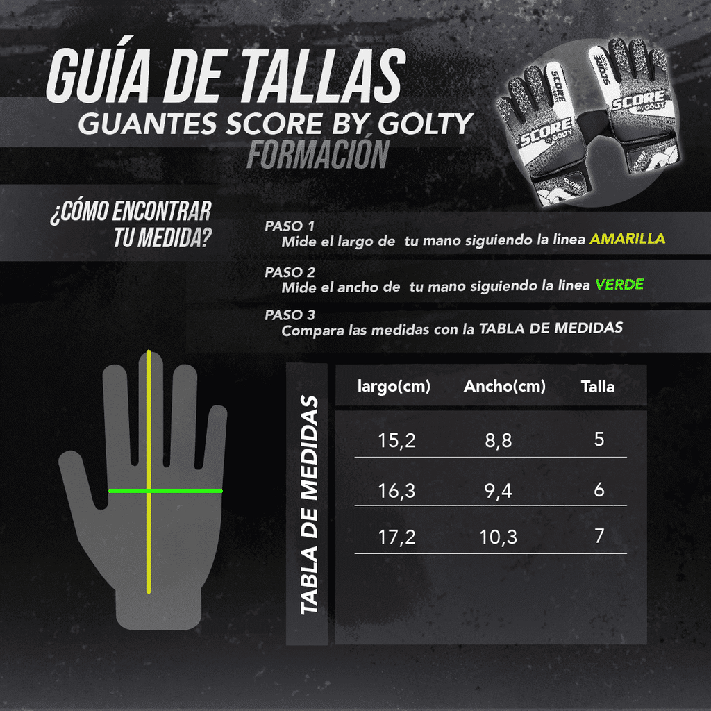 Guantes Arquero Jr Score Formación