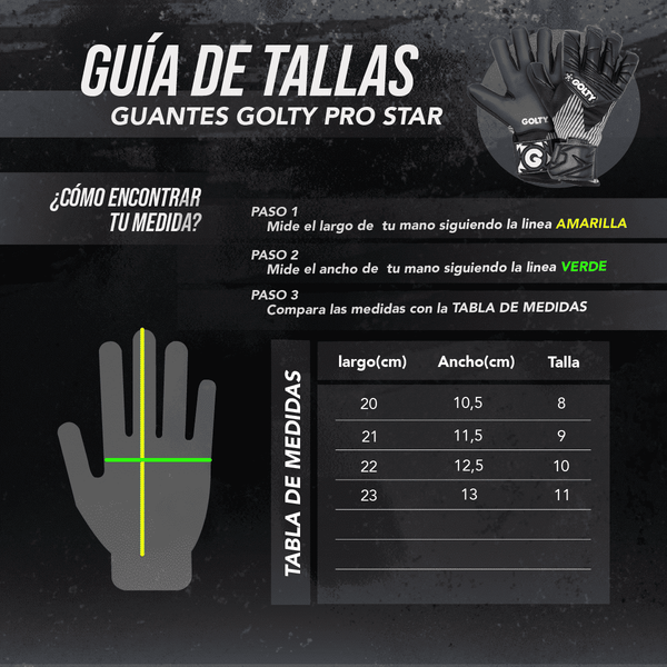 Guantes Arquero Golty Star - vista secundaria