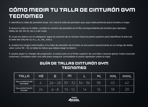 Cinturon Gym Tecnomed 657 615 - vista secundaria