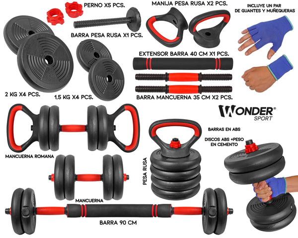 Set Mancuernas Wonder 15Kg GSP-2992