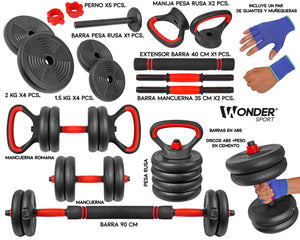 Set Mancuernas Wonder 15Kg GSP-2992