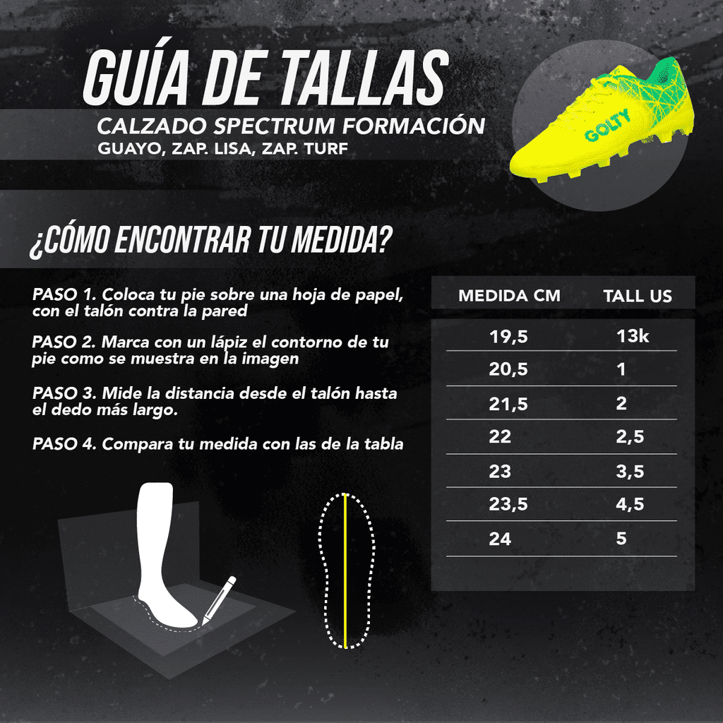 Guayos Golty Suela Caucho Spectrum JR
