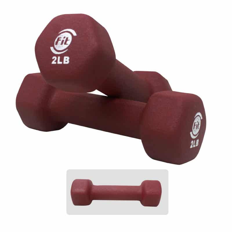 Set Mancuernas Hexagonales Neopreno 2 LB SportFitness 071663